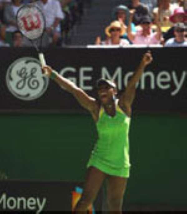 SHARAPOVA SET FOR WILLIAMS IN THE AUSTRALIAN OPEN FINALS